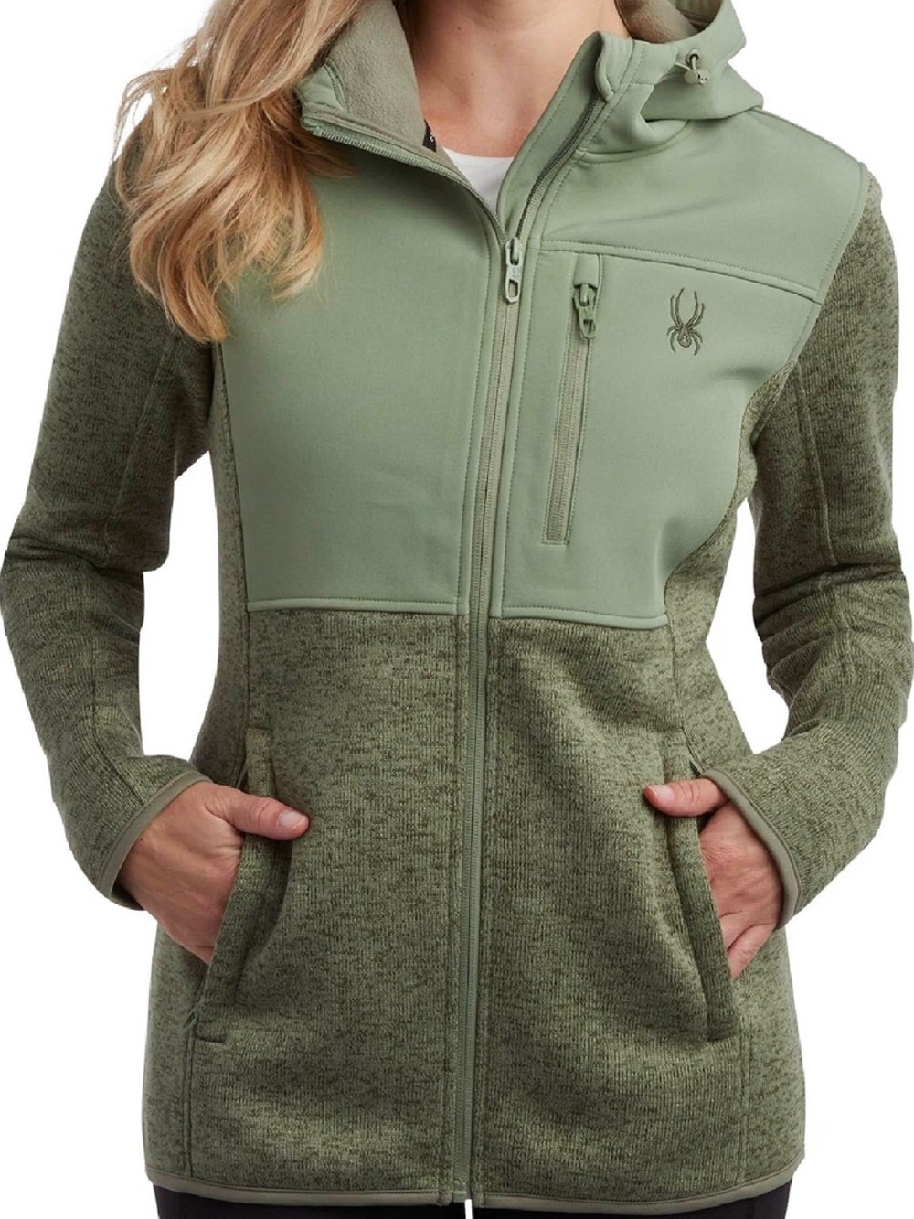 Spyder Softshell Jacket, micro fleece full zip up